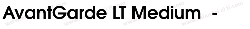 AvantGarde LT Medium 中字体转换